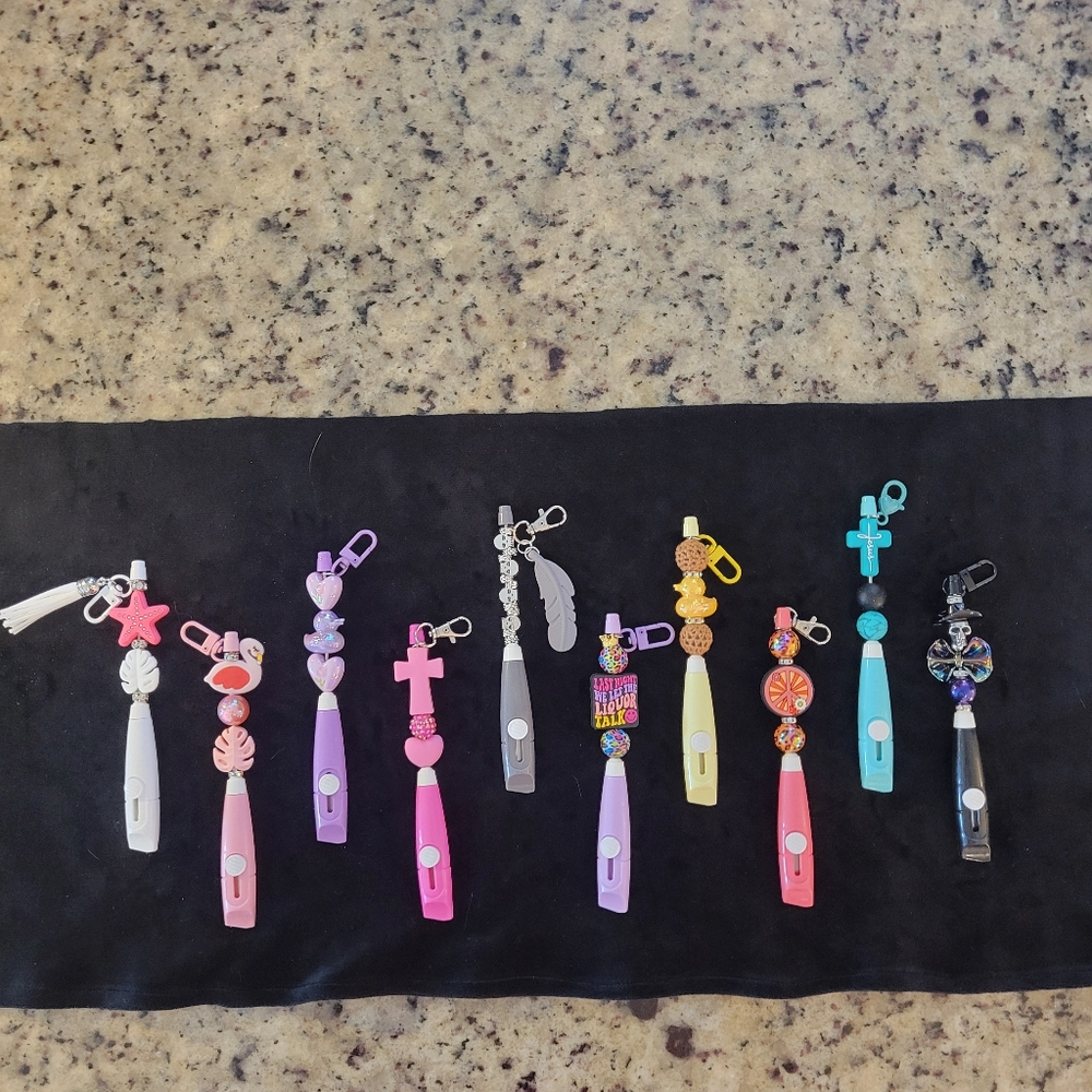 Skulls & Liquor Talk Beaded Xacto Utility Knives Box Cutter Blades Birthday Gift